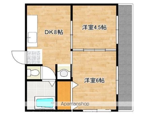 東洋コーポの間取り写真