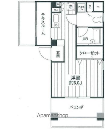 東京都中野区野方２丁目[1R/23.2m2]の間取図