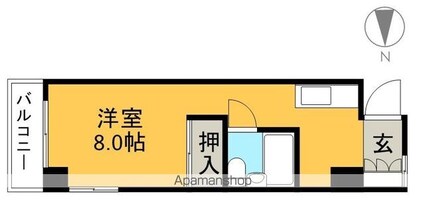 前田ビル[1R/18.15m2]の間取図