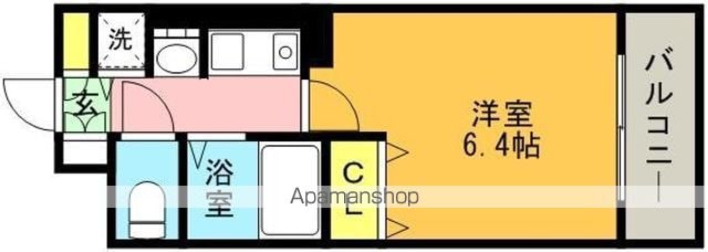 プレサンス神戸三宮の間取り写真