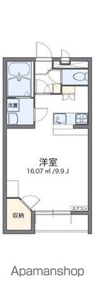 レオパレス蒼　Ⅰ[1K/31.05m2]の間取図