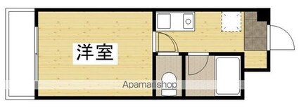 第５ガーデンビル[1K/17.8m2]の間取図