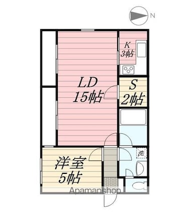 東京都国立市西２丁目[1SLDK/53.79m2]の間取図