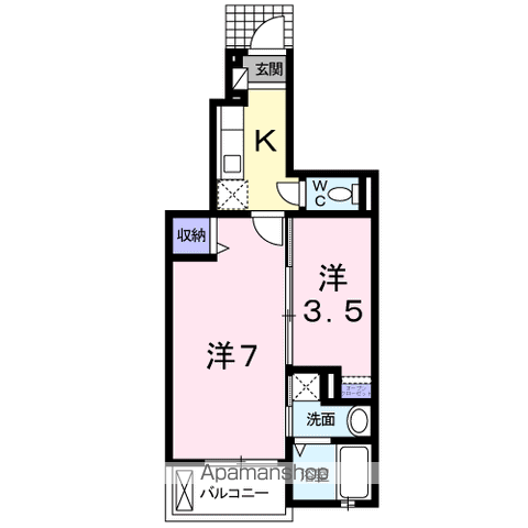 【サンリット・オークⅣの間取り】