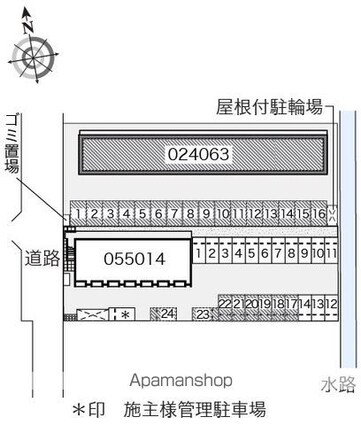 レオパレスＰｏｃｏａＰｏｃｏⅢ[1K/26.08m2]の配置図