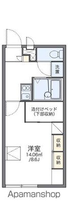 レオパレス美希ＨＯＵＳＥ[1K/23.18m2]の間取図