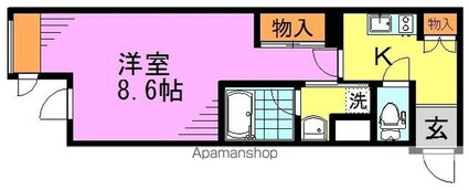 東京都杉並区高円寺南５丁目[1K/27.91m2]の間取図