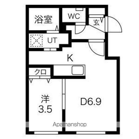 札幌市東豊線 東区役所前駅 徒歩4分 4階建 築2年の間取り写真