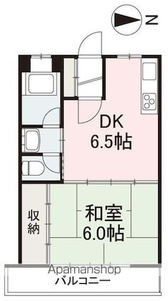玉名ハイツ（管理）[1DK/30.37m2]の間取図