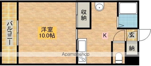アバンダント初生の間取り写真