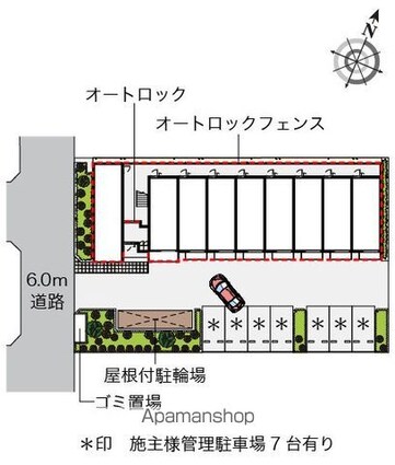 ミランダカメリア瑞江[1R/26.08m2]の配置図