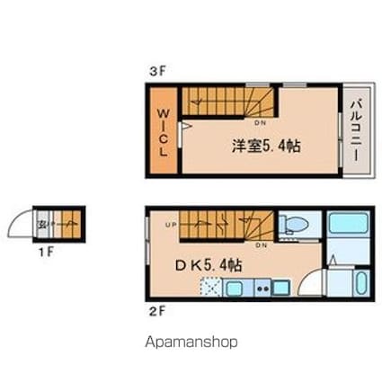 東京都練馬区桜台１丁目[1DK/31.16m2]の間取図