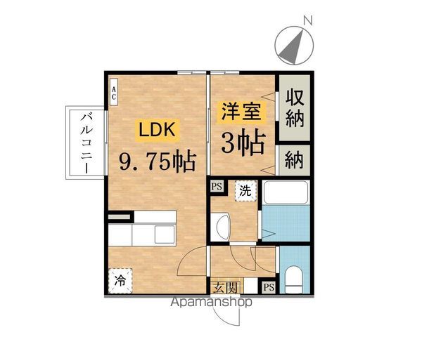 京王電鉄高尾線 狭間駅 徒歩13分 2階建 築15年の間取り写真