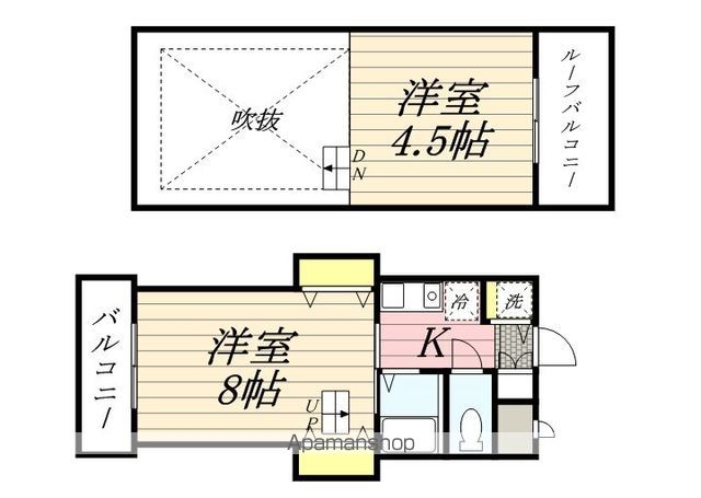 ノーブル大濠南の間取り