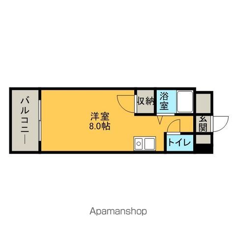 福岡市中央区港のマンションの間取り