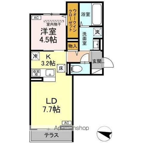 DーROOM NAGOMIの間取り写真