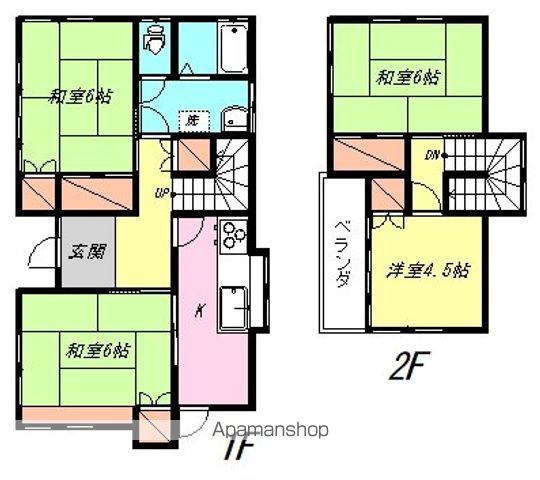 パイロット開発新西原貸家の間取り写真