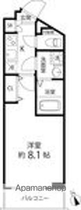 プレール・ドゥーク成増[1K/25.55m2]の間取図