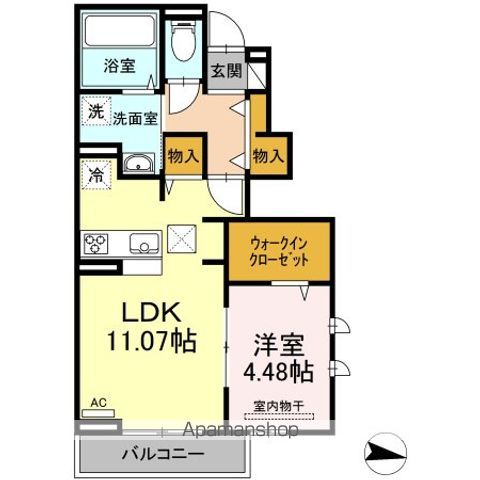 ソレイユ三原台 Bの間取り写真