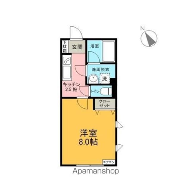Ｍｅｌｏｄｙ　Ｈｏｕｓｅ[1K/26.52m2]の間取図