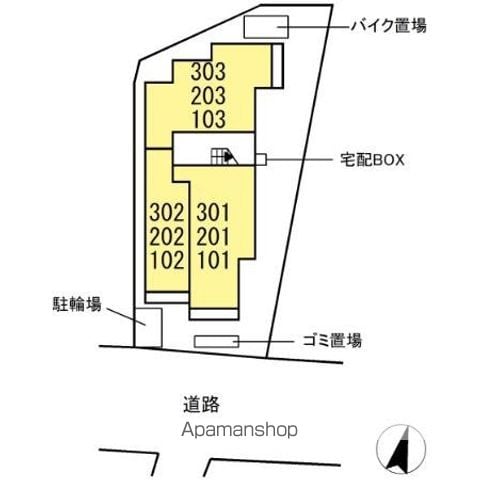 ＴＯＲＩＳＩＡ今川 201 ｜ 福岡県福岡市中央区今川２丁目5区505-(地-)（賃貸アパート1LDK・2階・37.77㎡） その5