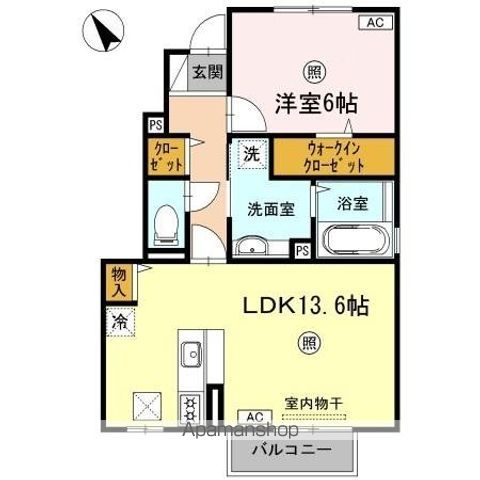 サニープレインD・E D棟の間取り写真