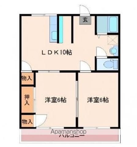 フレッシュハイツの間取り写真