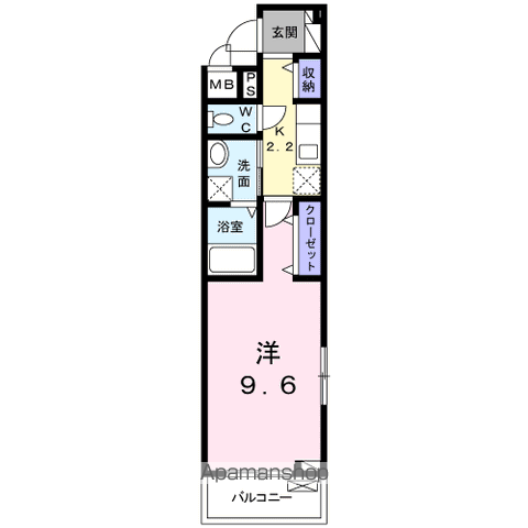 【東大和市仲原のアパートの間取り】