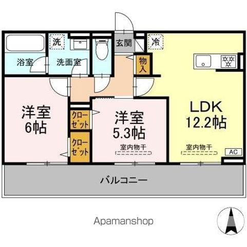 クレール林Vの間取り写真