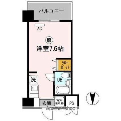 ベルハウス[1R/17.41m2]の間取図