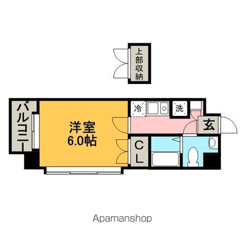 【福岡市中央区地行のマンションの間取り】