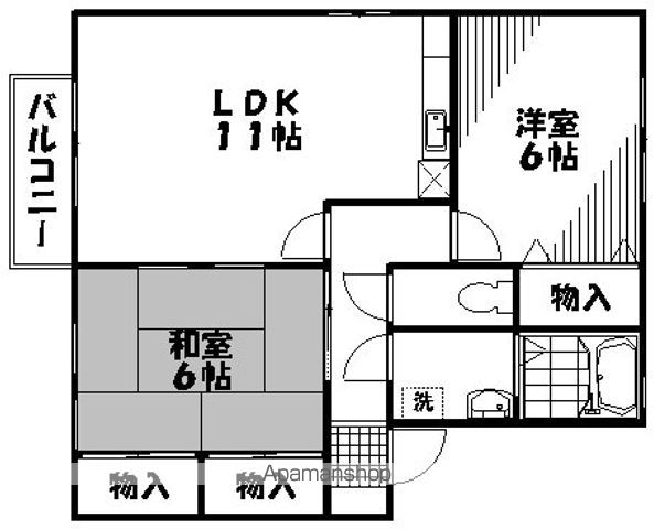 エソール長楽寺 D棟の間取り写真