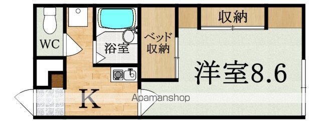 レオパレスさざんかの間取り写真