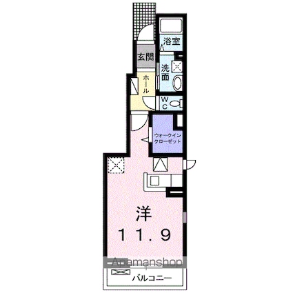 セレーノⅠ[1R/32.94m2]の間取図