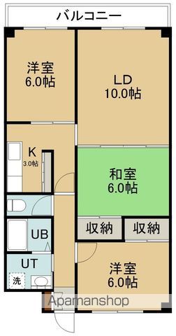 シャトーかなほりの間取り