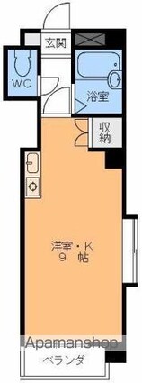 ファーストインたちばな[1R/21.87m2]の間取図