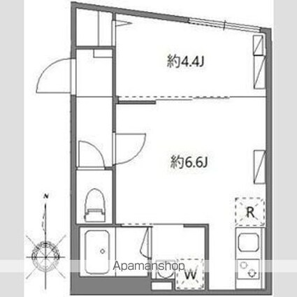 ソラシアレジデンス早稲田[1DK/30.22m2]の間取図