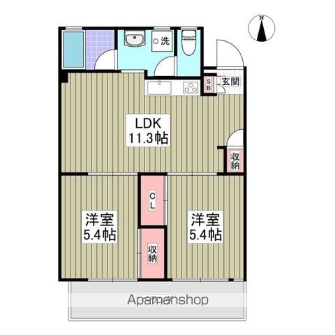 吉岡コーポの間取り写真