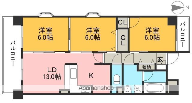 パールリバーの間取り写真