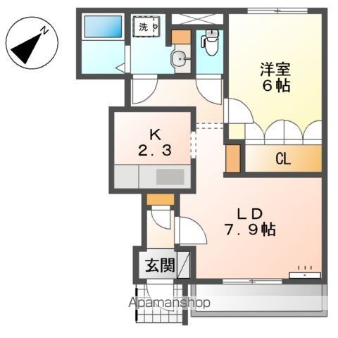 【ＶＩＬＬＡ・ＦＩＲＥＮＺＥ　Ｂ棟の間取り】