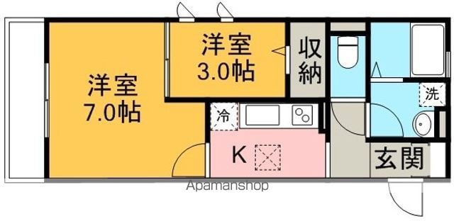 東武鉄道東上線 川越駅 徒歩17分 3階建 築15年の間取り写真