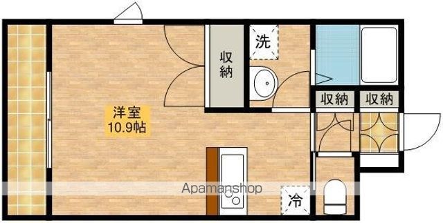 パインタワーの間取り写真