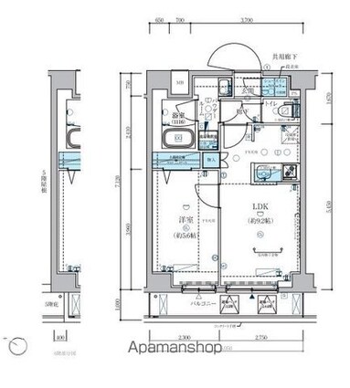 メインステージ板橋志村Ⅲ[1LDK/35.95m2]の間取図