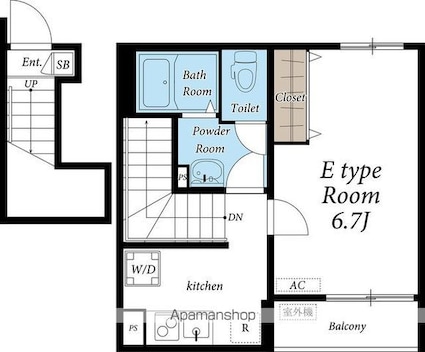 リブリ・グランカリテⅡ[1K/28.15m2]の間取図