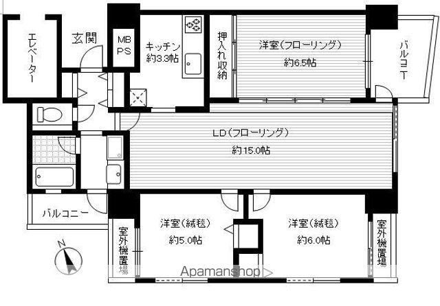 ライオンズステーションプラザ松戸の間取り写真