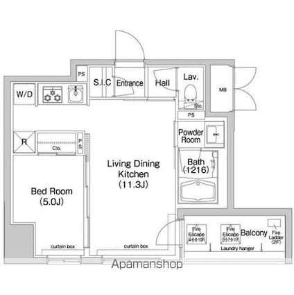コンフォリア東池袋ＥＡＳＴ[1LDK/37.59m2]の間取図