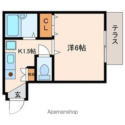 Ａｉマンション[1K/19.27m2]の間取図