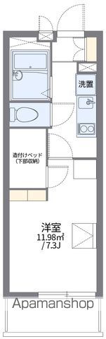 レオパレスコンフォニティの間取り写真