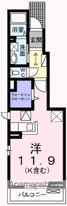 Ｐｅａｃｅｆｕｌ（ピースフル）[1R/32.94m2]の間取図