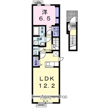 カーサ・アンジュ　Ａ[1LDK/51.29m2]の間取図